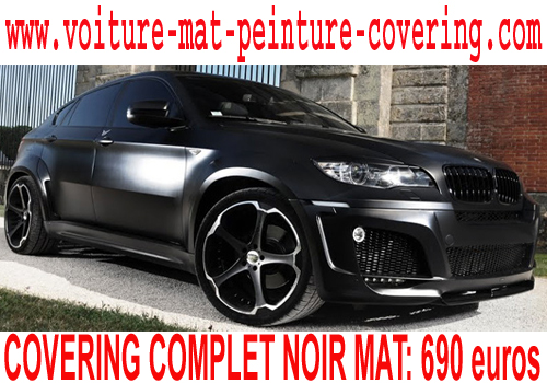 BMW X6 noir mat, BMW X6 noir mat, covering BMW X6 noir mat Total